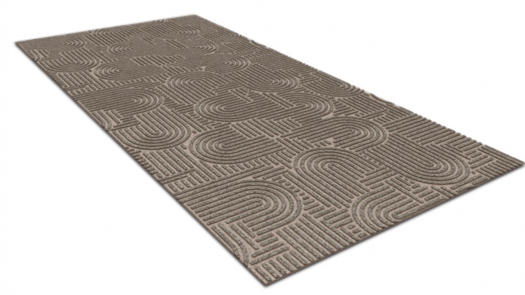 Коврик icarpet ЛАБИРИНТ с тиснением 100х200 донской песок 04 S