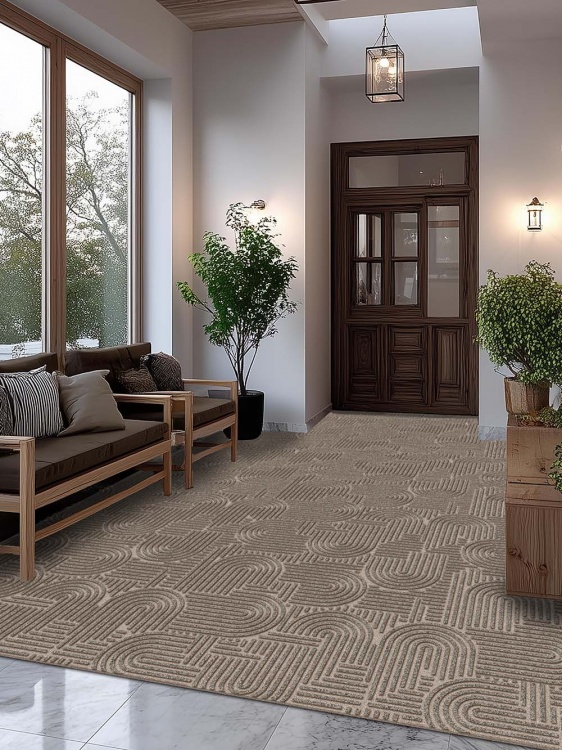 Коврик icarpet ЛАБИРИНТ с тиснением 200х300 донской песок 04 S - 2