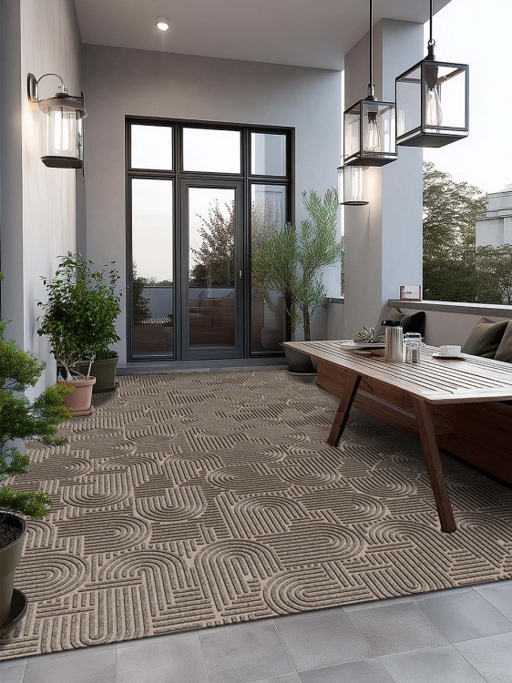 Коврик icarpet ЛАБИРИНТ с тиснением 200х300 донской песок 04 S - 3