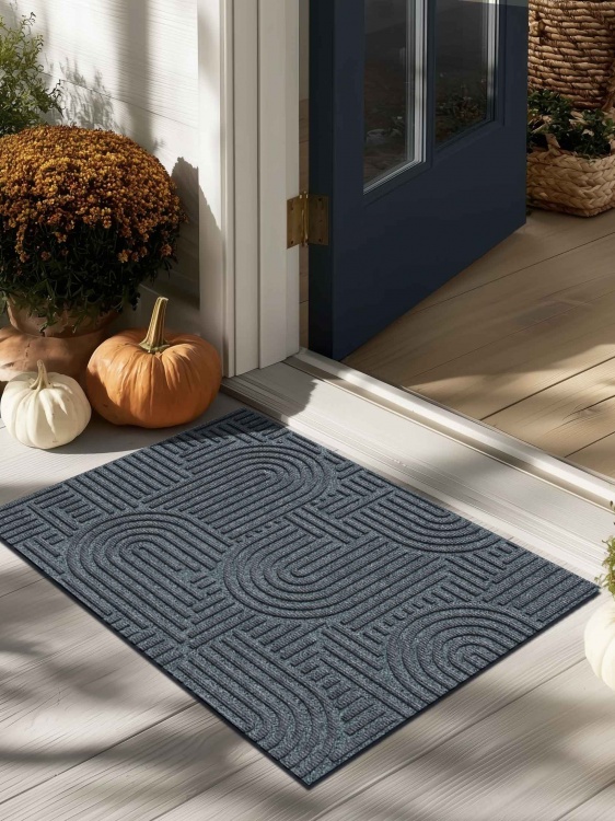 Коврик icarpet ЛАБИРИНТ с тиснением 50х80 серый 01 - 4