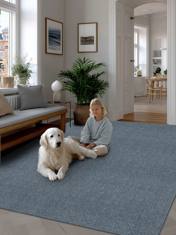 Коврик придверный влаговпитывающий icarpet Ребристый ТПР 200х300 графит 01 S - 4