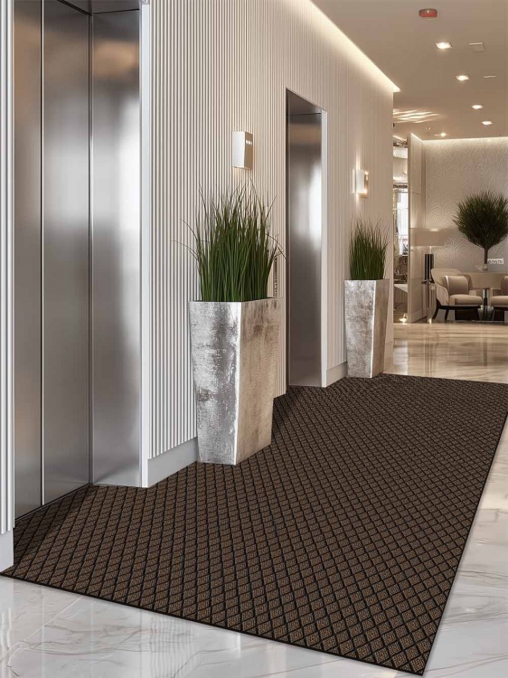 Коврик влаговпитывающий ДИАМАНТ 200х300 коричневый 02 S - 2