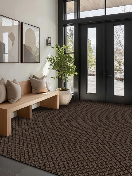 Коврик влаговпитывающий ДИАМАНТ 200х300 коричневый 02 S - 3