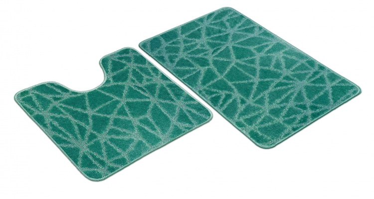 Набор ковриков SHAHINTEX РР 50*80+50*50 001 мятный 72