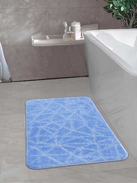 Коврик SHAHINTEX РР 50*80 001 голубой 11 S - 2