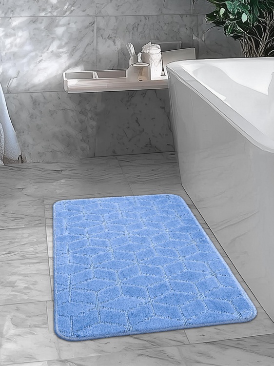 Коврик SHAHINTEX РР 50*80 002 голубой 11 S - 3