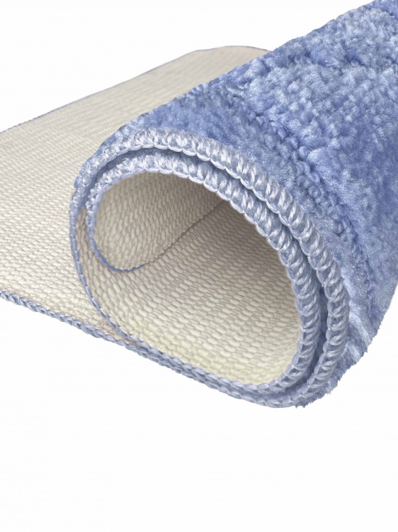 Коврик SHAHINTEX РР 60*100 001 голубой 11 S - 4