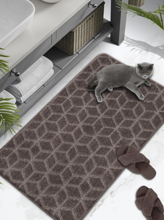 Коврик SHAHINTEX РР 60*100 002 мокко 80 S - 4