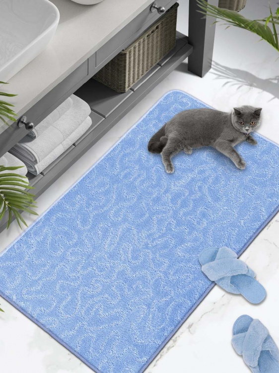 Коврик SHAHINTEX РР 60*100 003 голубой 11 S - 3