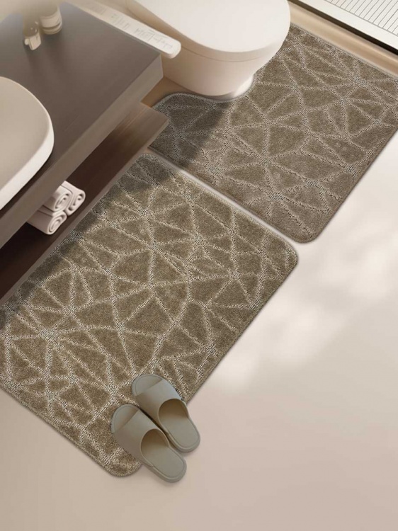 Набор ковриков SHAHINTEX РР 50*80+50*50 001 кофе с молоком 55 - 3