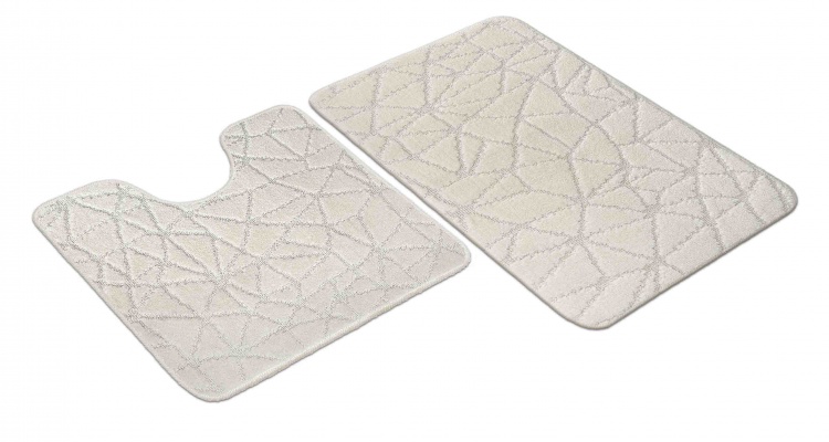 Набор ковриков SHAHINTEX РР 50*80+50*50 001 кремовый 3