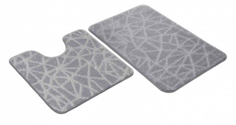 Набор ковриков SHAHINTEX РР 50*80+50*50 001 серый 50