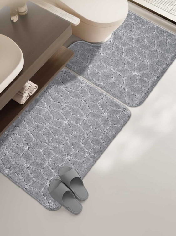 Набор ковриков SHAHINTEX РР 50*80+50*50 002 серый 50 - 3