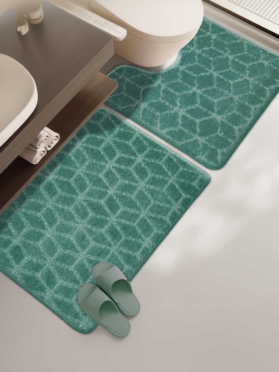 Набор ковриков SHAHINTEX РР 50*80+50*50 002 мятный 72 - 3