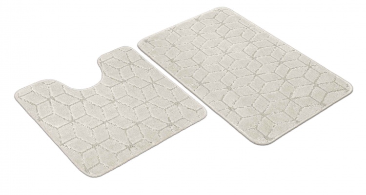 Набор ковриков SHAHINTEX РР 50*80+50*50 002 кремовый 3