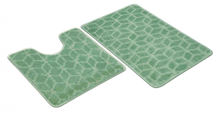 Набор ковриков SHAHINTEX РР 50*80+50*50 002 зеленый чай 79