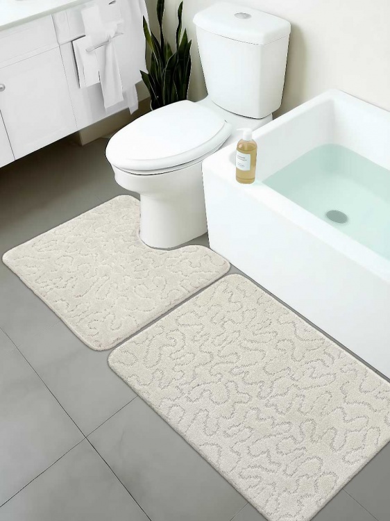 Набор ковриков SHAHINTEX РР 50*80+50*50 003 кремовый 3 - 4