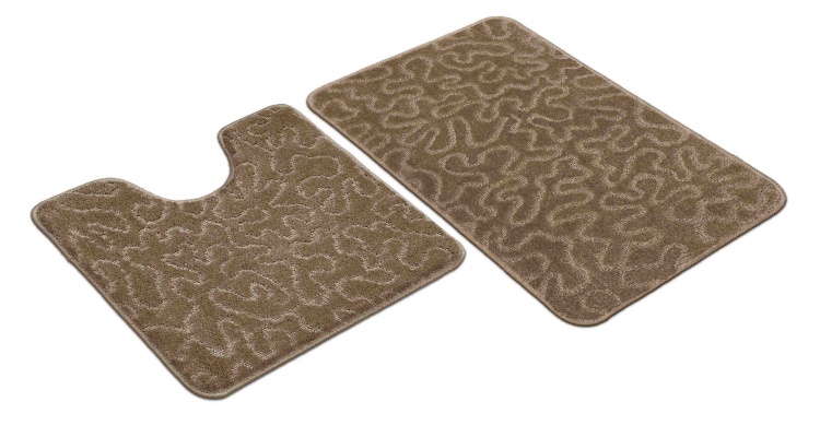Набор ковриков SHAHINTEX РР 50*80+50*50 003 кофе с молоком 55