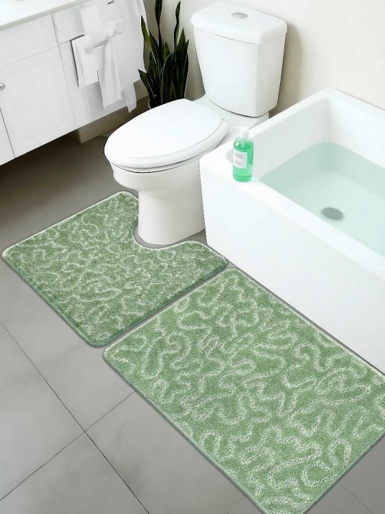 Набор ковриков SHAHINTEX РР 50*80+50*50 003 зеленый чай 79 - 4