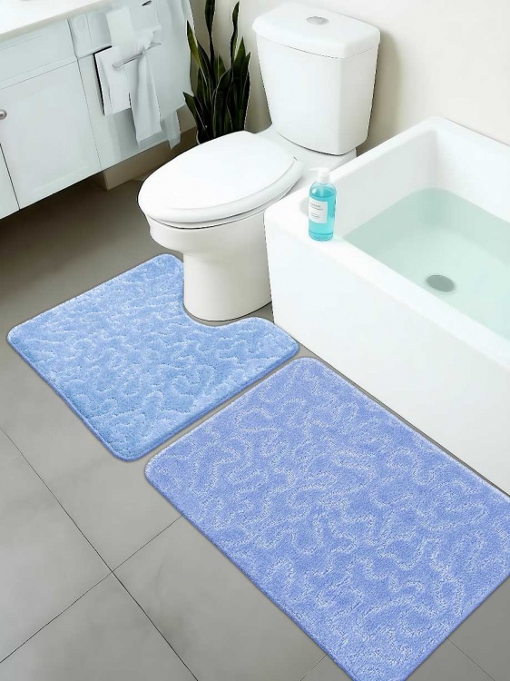 Набор ковриков SHAHINTEX РР 50*80+50*50 003 голубой 11 - 4