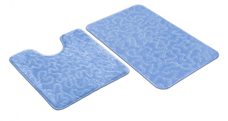 Набор ковриков SHAHINTEX РР 50*80+50*50 003 голубой 11