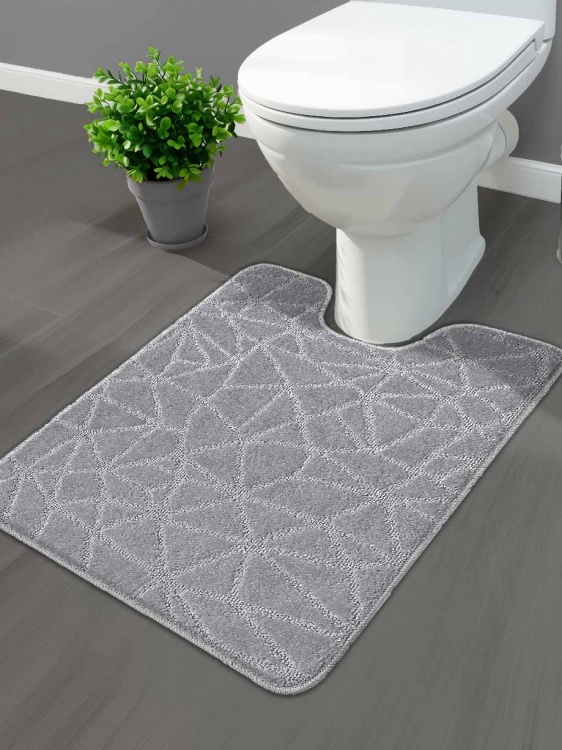 Коврик SHAHINTEX РР 60*80 001 серый 50 S - 4