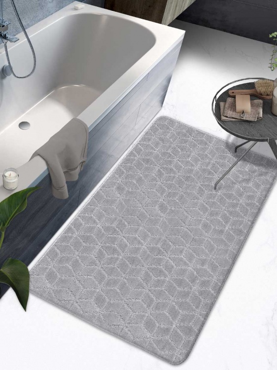 Коврик SHAHINTEX РР 80*120 002 серый 50 S - 3