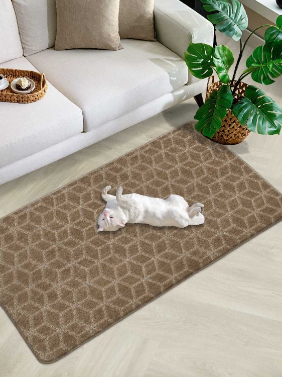 Коврик SHAHINTEX РР 80*120 002 кофе  с молоком 55 S - 3