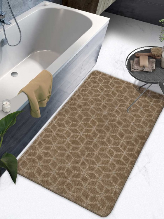 Коврик SHAHINTEX РР 80*120 002 кофе  с молоком 55 S - 4