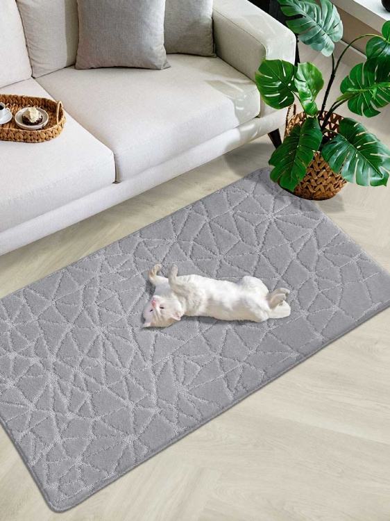 Коврик SHAHINTEX РР 80*120 001 серый 50 S - 3