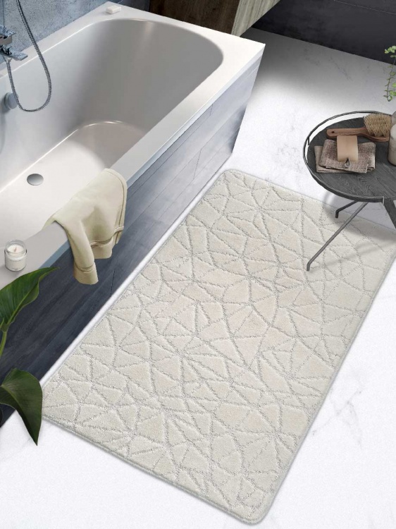 Коврик SHAHINTEX РР 80*120 001 кремовый 3 S - 4