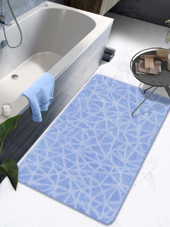 Коврик SHAHINTEX РР 80*120 001 голубой 11 S - 3