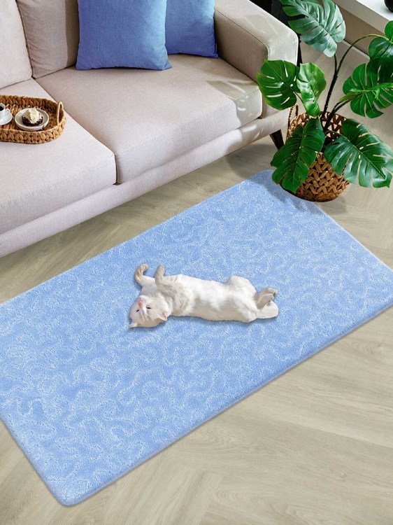 Коврик SHAHINTEX РР 80*120 003 голубой 11 S - 2