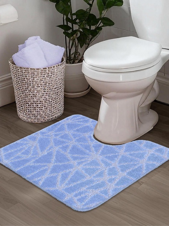 Коврик SHAHINTEX РР 60*50 001 голубой 11 S - 3