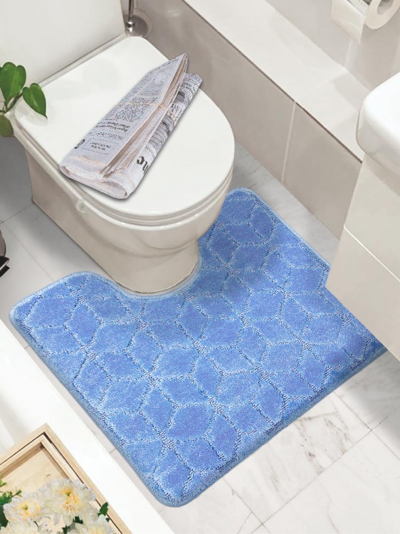 Коврик SHAHINTEX РР 60*50 002 голубой 11 S - 4