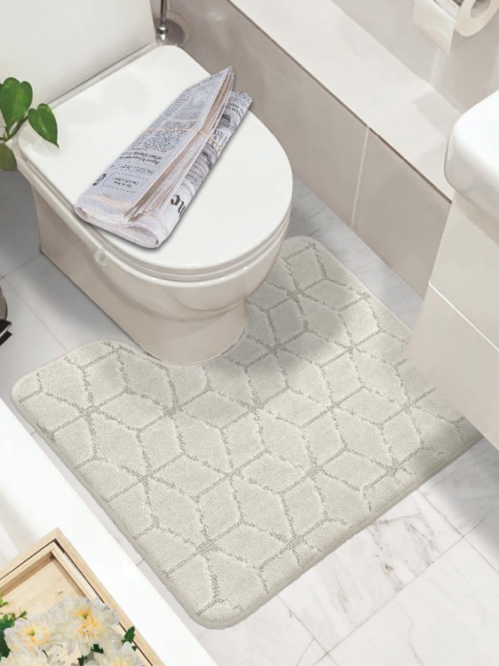 Коврик SHAHINTEX РР 60*50 002 кремовый 3 S - 2